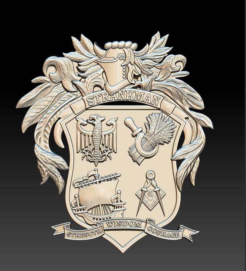 Strankman Coat of Arms 3D print model_4