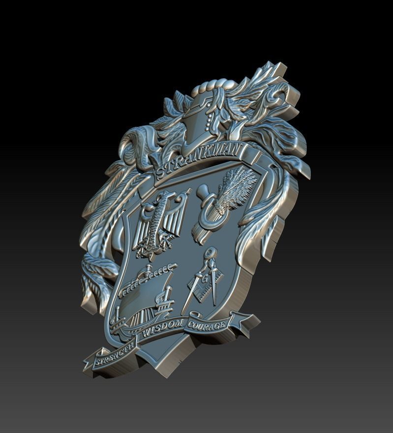 Strankman Coat of Arms 3D print model_5