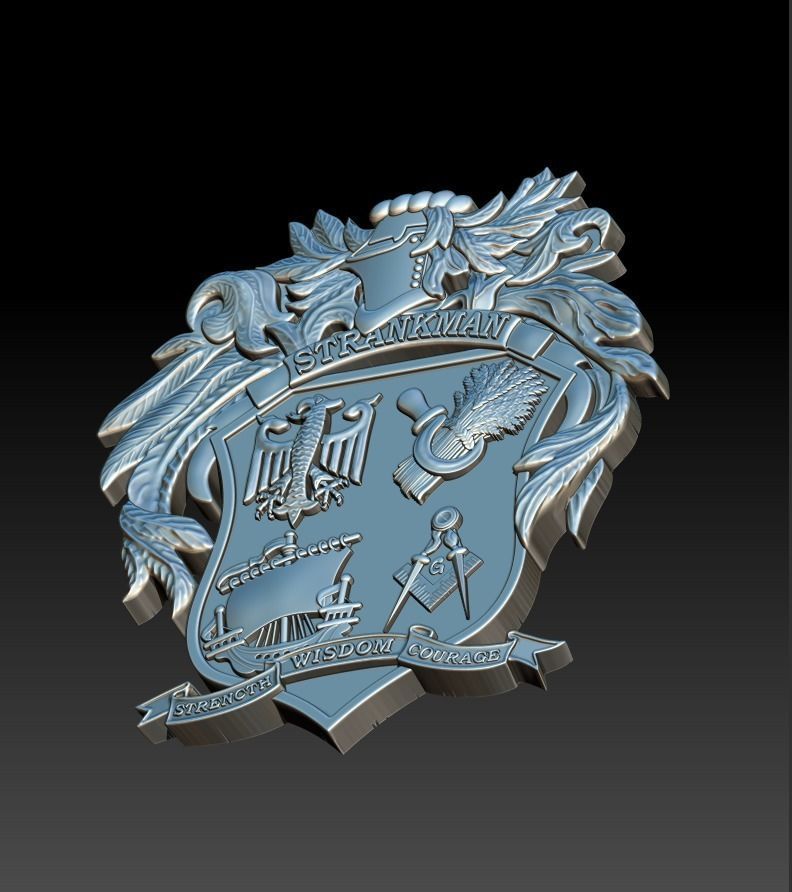 Strankman Coat of Arms 3D print model_7