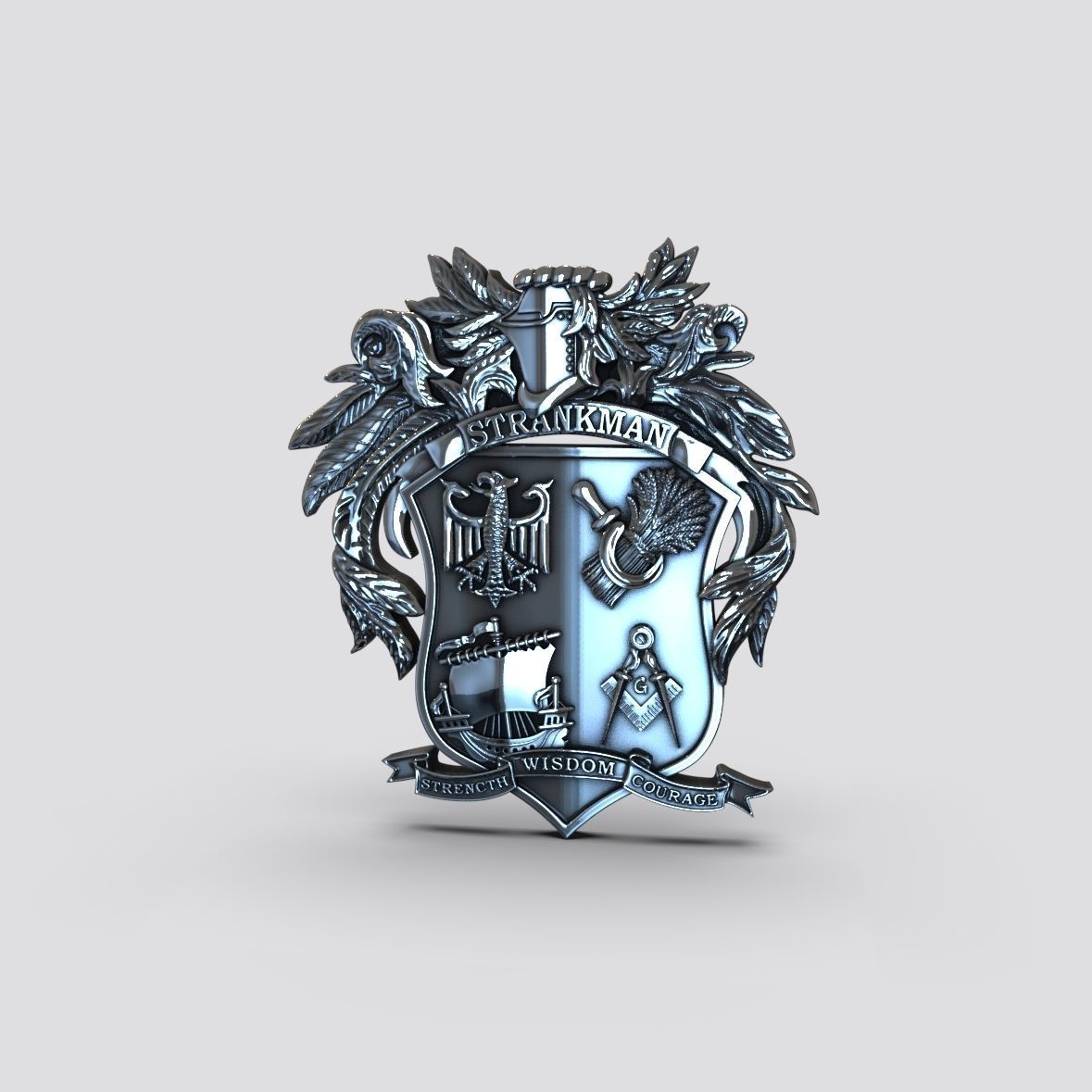 Strankman Coat of Arms 3D print model_1