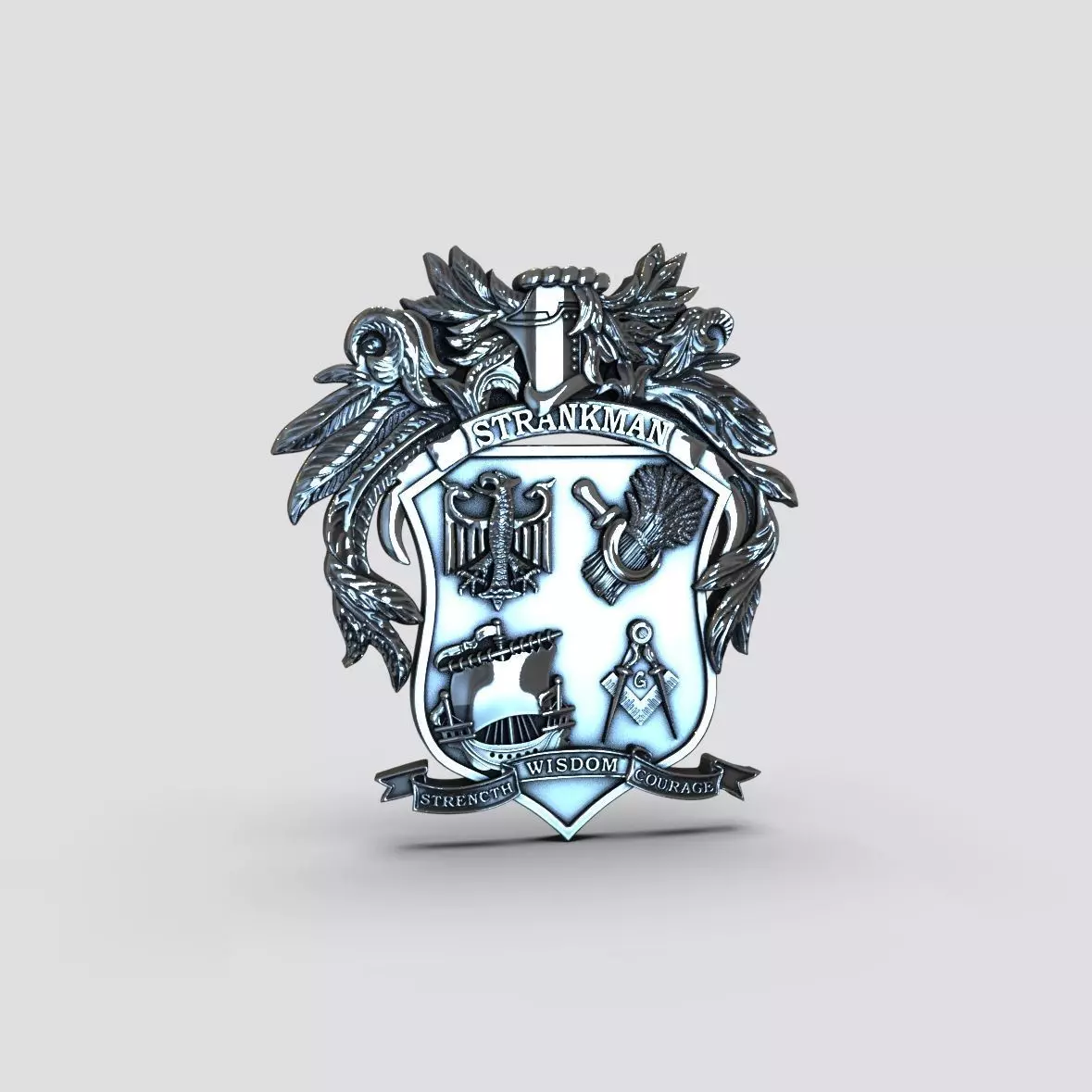 Strankman Coat of Arms 3D print model_0