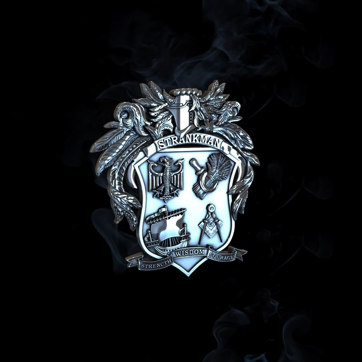 Strankman Coat of Arms 3D print model_2