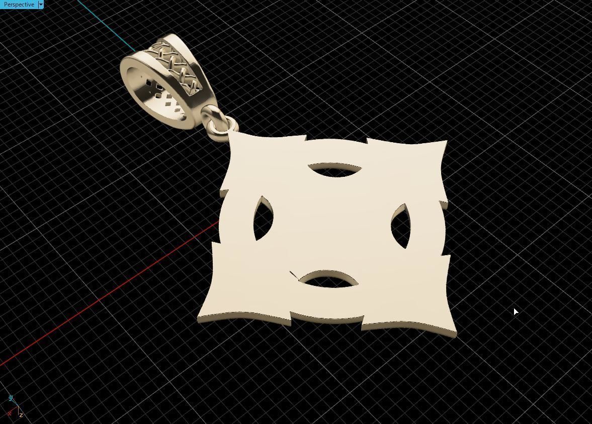 Celtic cross patterns 3D print model_12