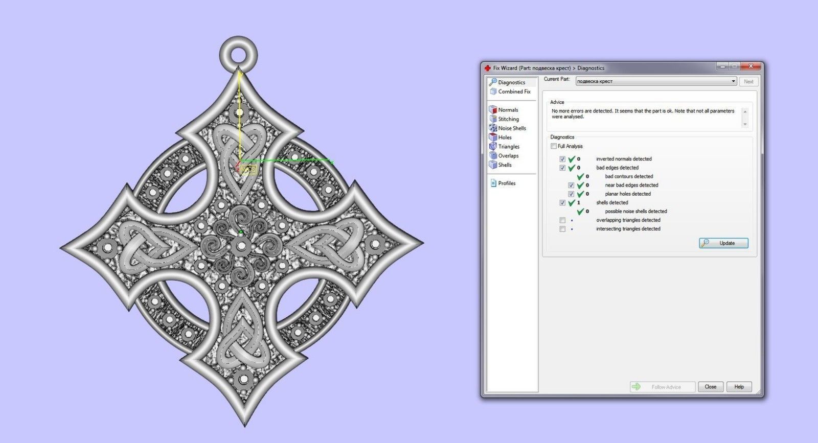 Celtic cross patterns 3D print model_25