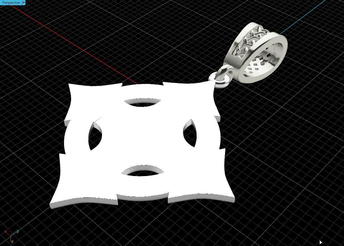 Celtic cross patterns 3D print model_6