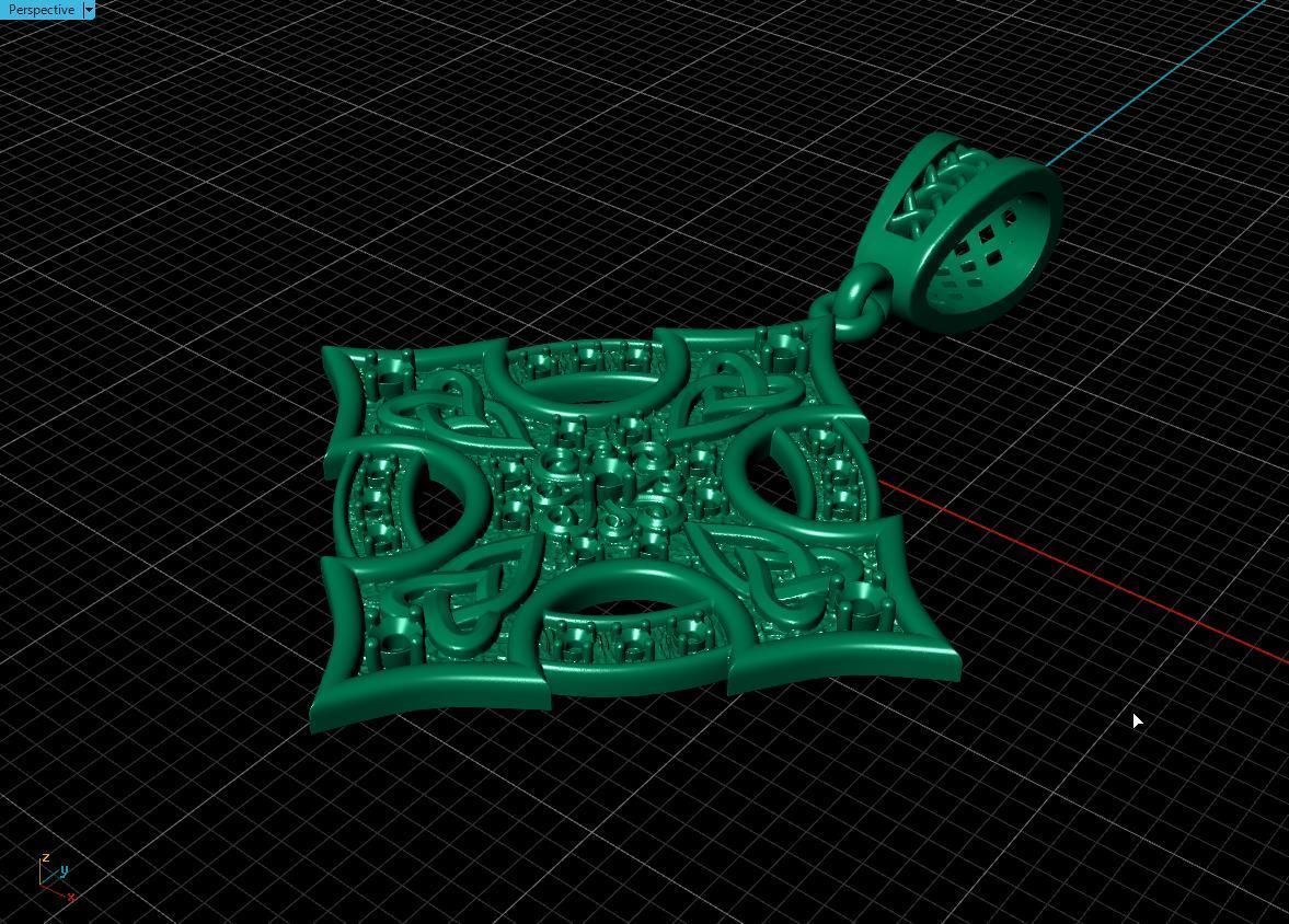 Celtic cross patterns 3D print model_15