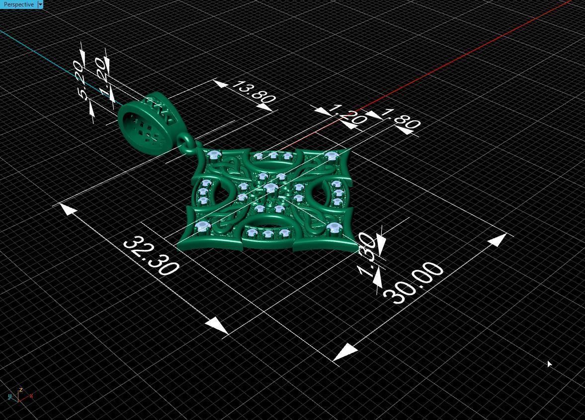 Celtic cross patterns 3D print model_22