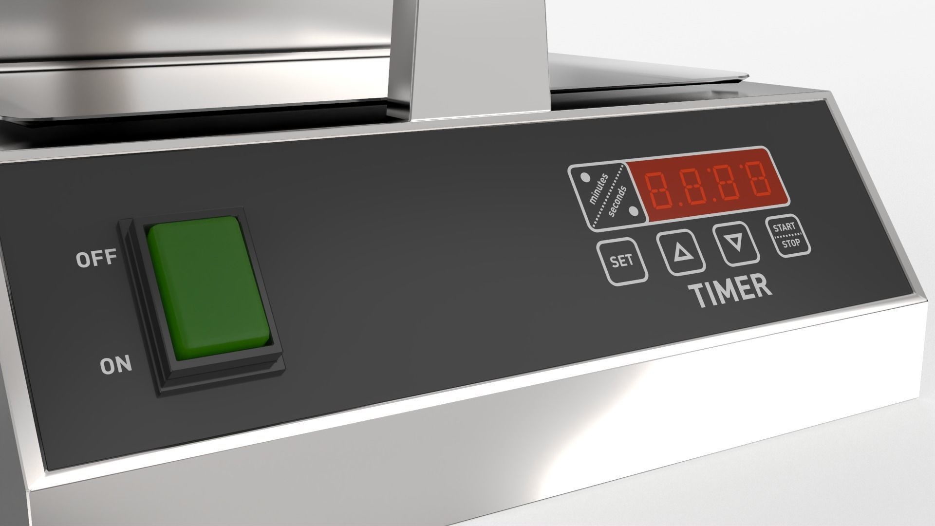 Waffle Maker 3D model_11