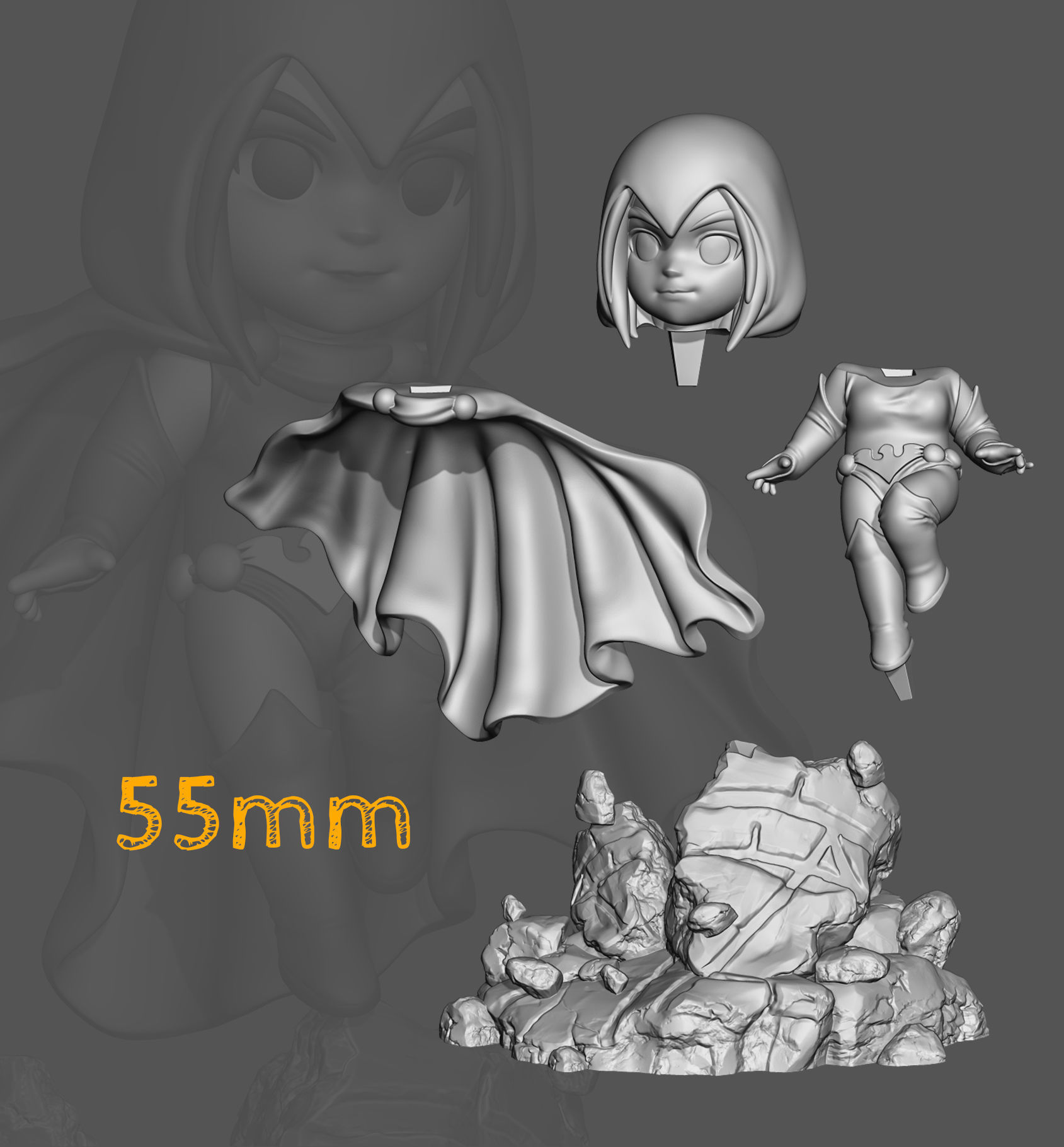 Raven - Teen Titan 3D print model_2