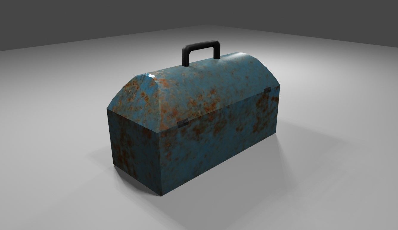 Toolbox - Caixa de Ferramentas Low-poly 3D model_11