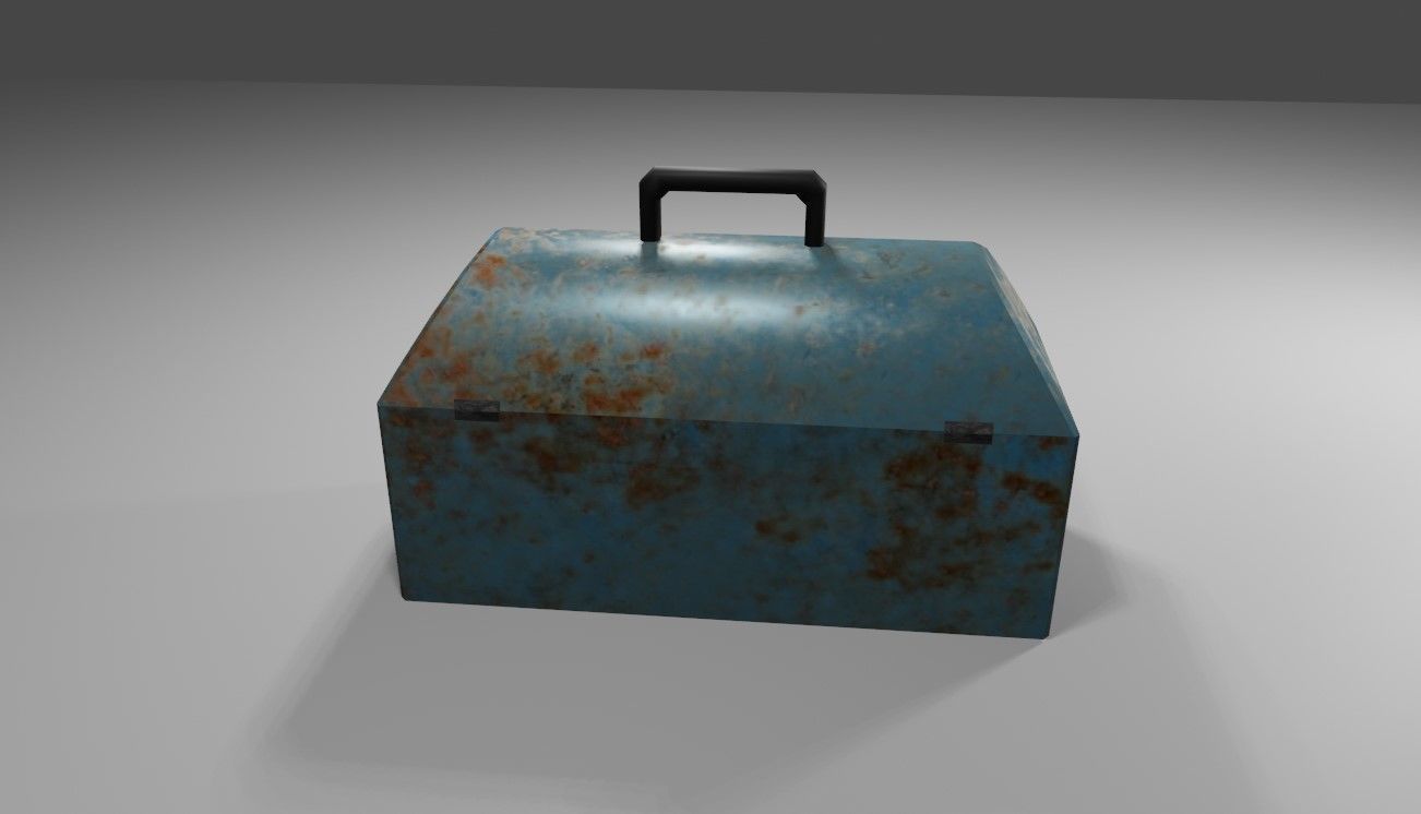 Toolbox - Caixa de Ferramentas Low-poly 3D model_10