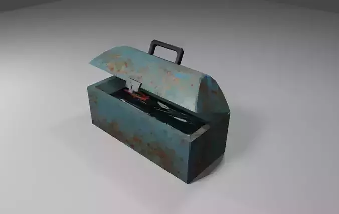 Toolbox - Caixa de Ferramentas Low-poly 3D model