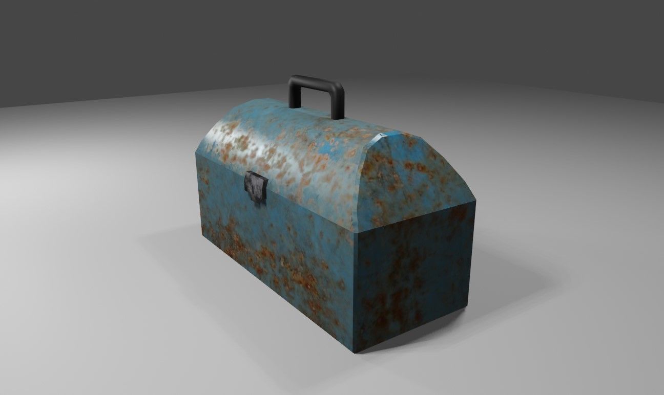 Toolbox - Caixa de Ferramentas Low-poly 3D model_2