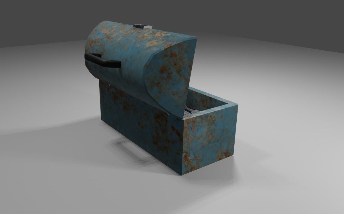 Toolbox - Caixa de Ferramentas Low-poly 3D model_7