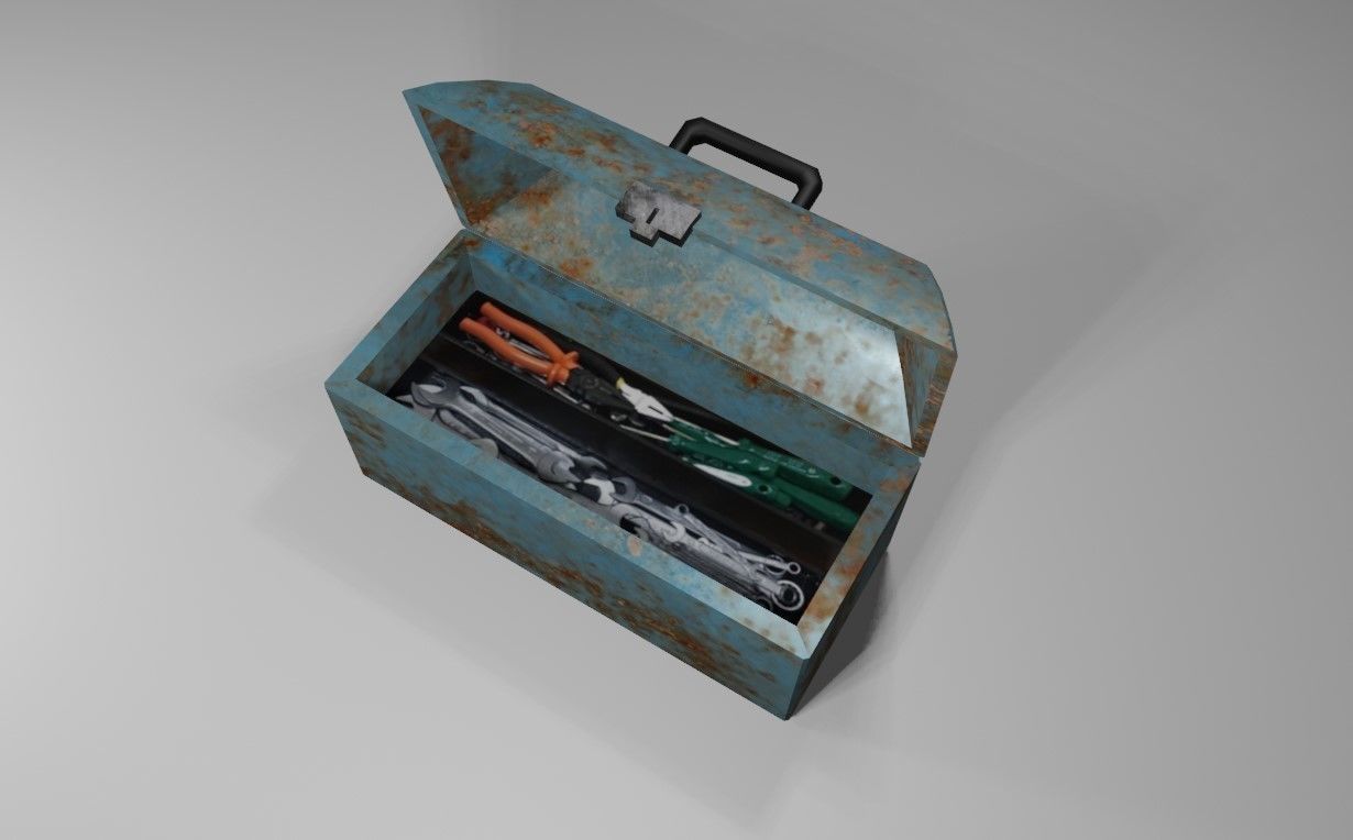 Toolbox - Caixa de Ferramentas Low-poly 3D model_27