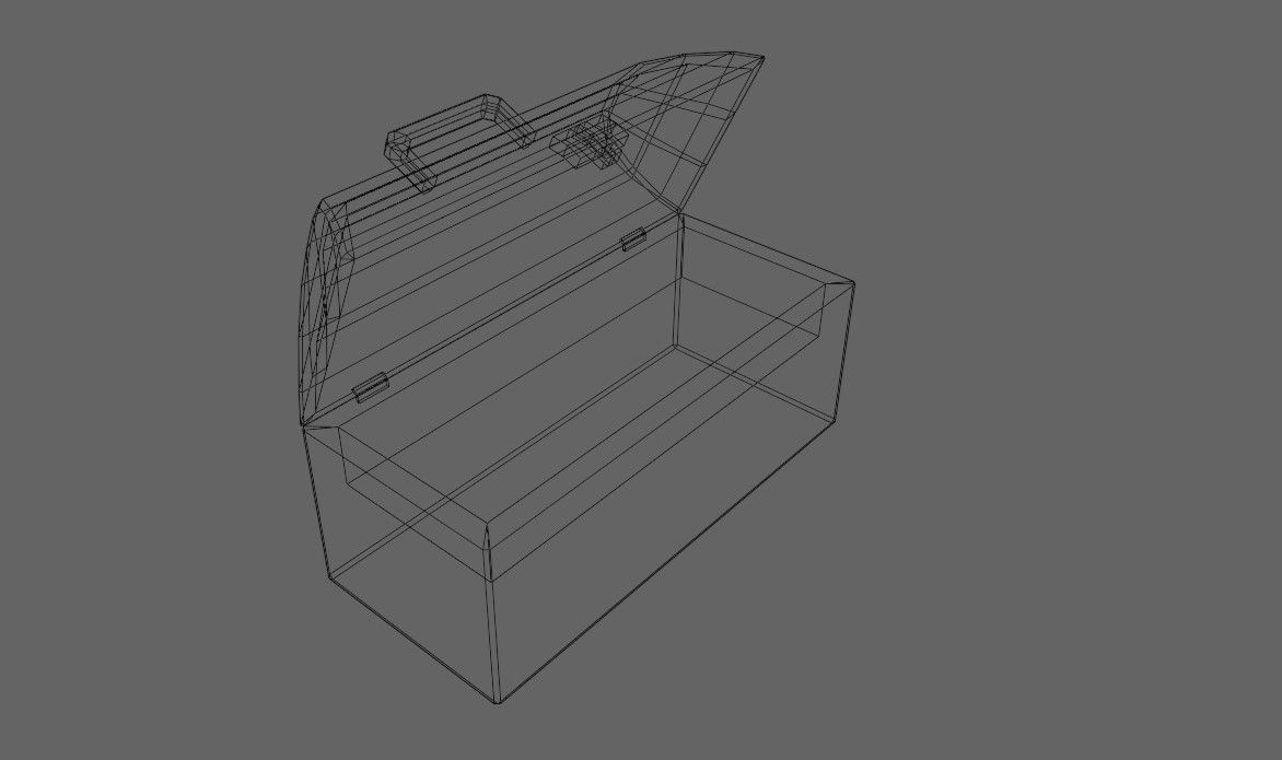 Toolbox - Caixa de Ferramentas Low-poly 3D model_6