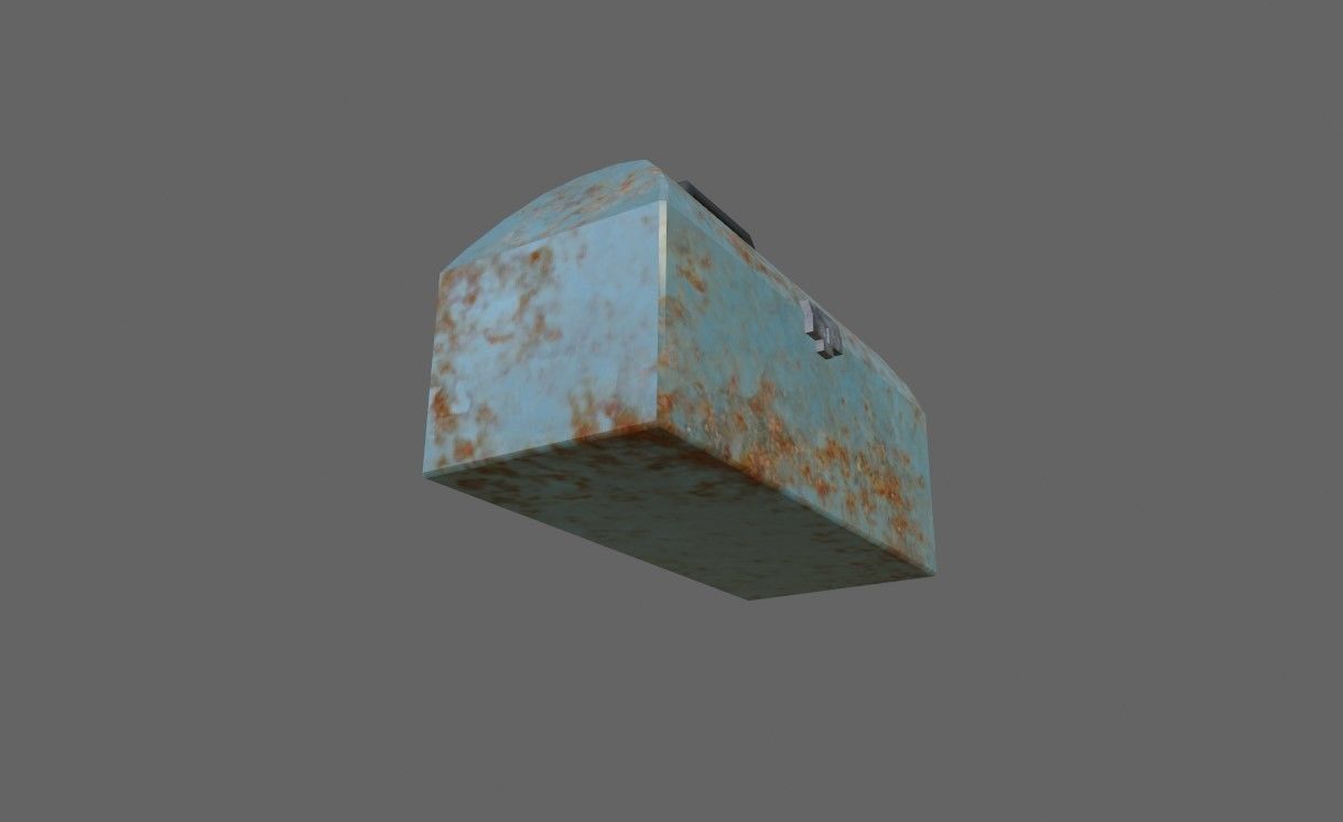 Toolbox - Caixa de Ferramentas Low-poly 3D model_14