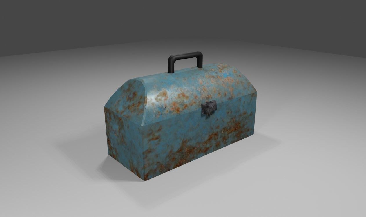 Toolbox - Caixa de Ferramentas Low-poly 3D model_13
