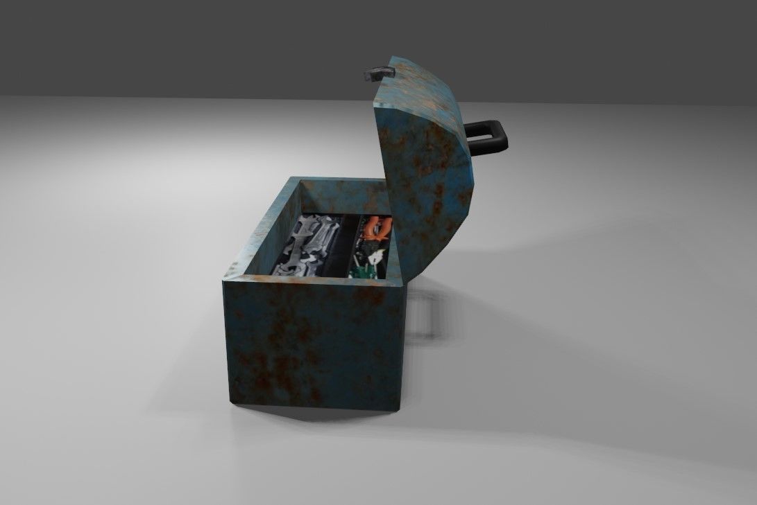 Toolbox - Caixa de Ferramentas Low-poly 3D model_26