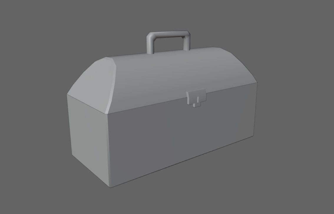 Toolbox - Caixa de Ferramentas Low-poly 3D model_5