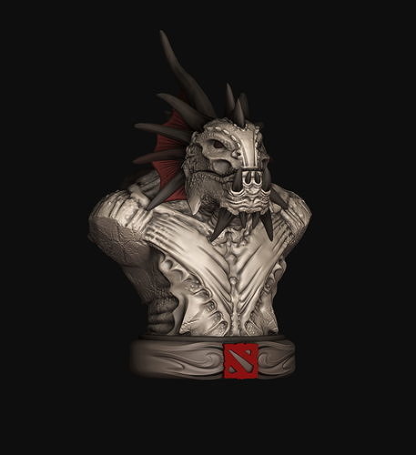 Slardar bust dota 2 3D print model