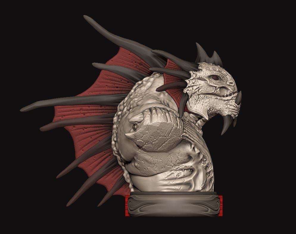 Slardar bust dota 2 3D print model_5