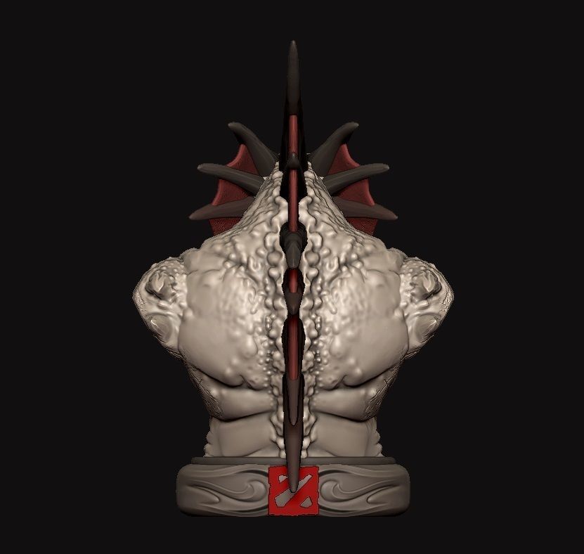 Slardar bust dota 2 3D print model_7