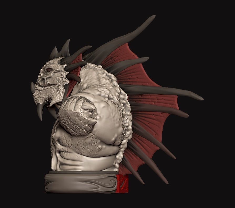 Slardar bust dota 2 3D print model_6
