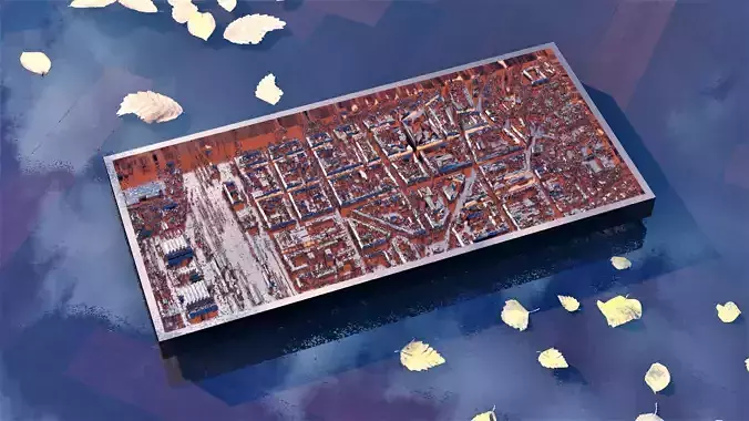 Zagreb City Center 3D model