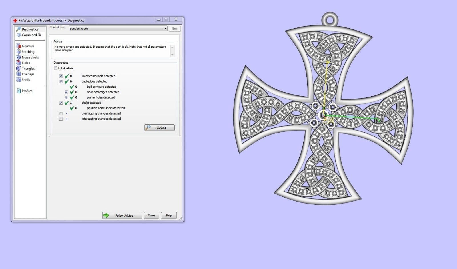 Celtic cross 3D print model_22