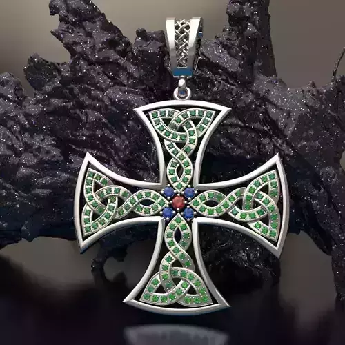 Celtic cross 3D print model