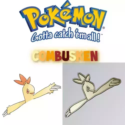 Amazing Pokemon Combusken Cookie Cutter Stamp Cake Decorating 