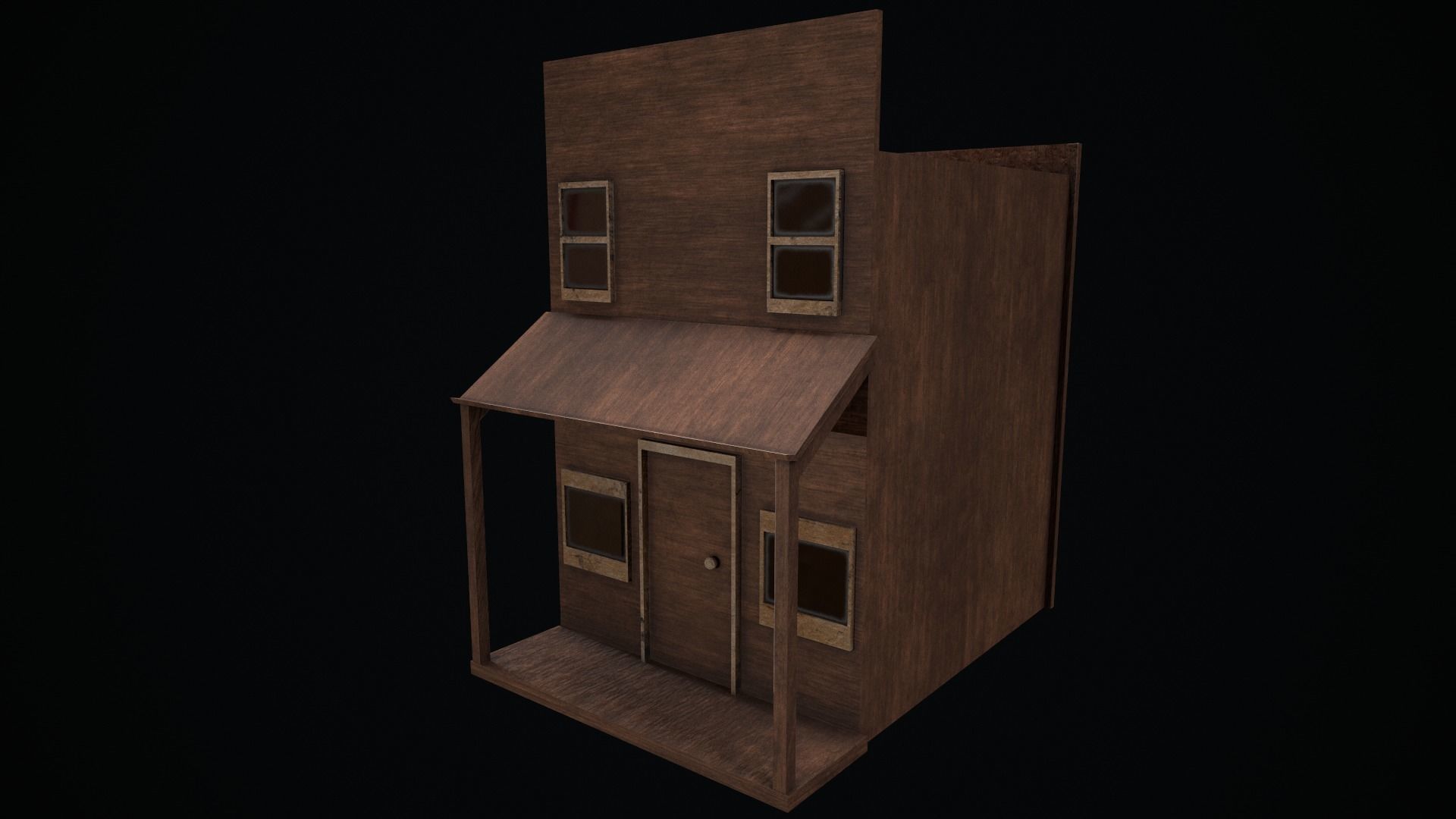 Wild Wist House - Game Ready Low Poly 3D Model Low-poly 3D model_2