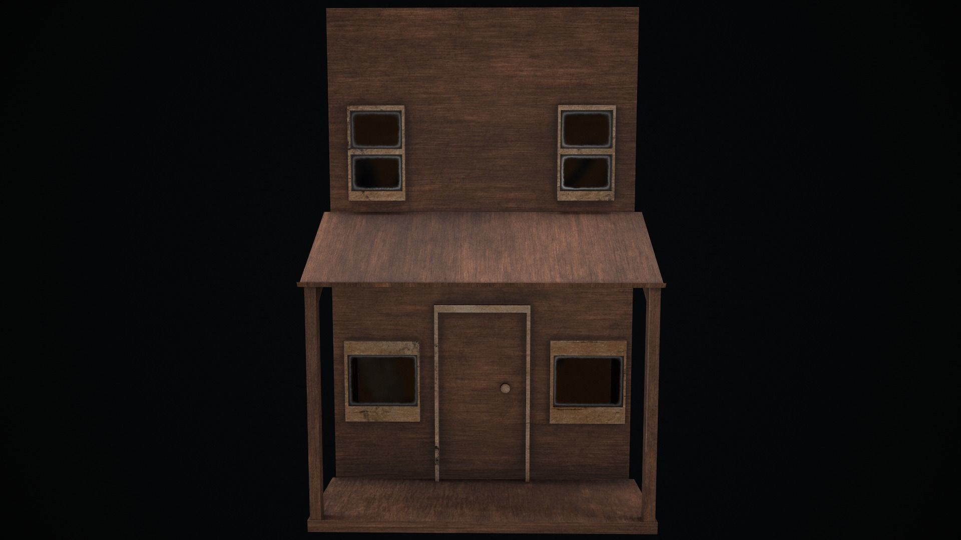 Wild Wist House - Game Ready Low Poly 3D Model Low-poly 3D model_1