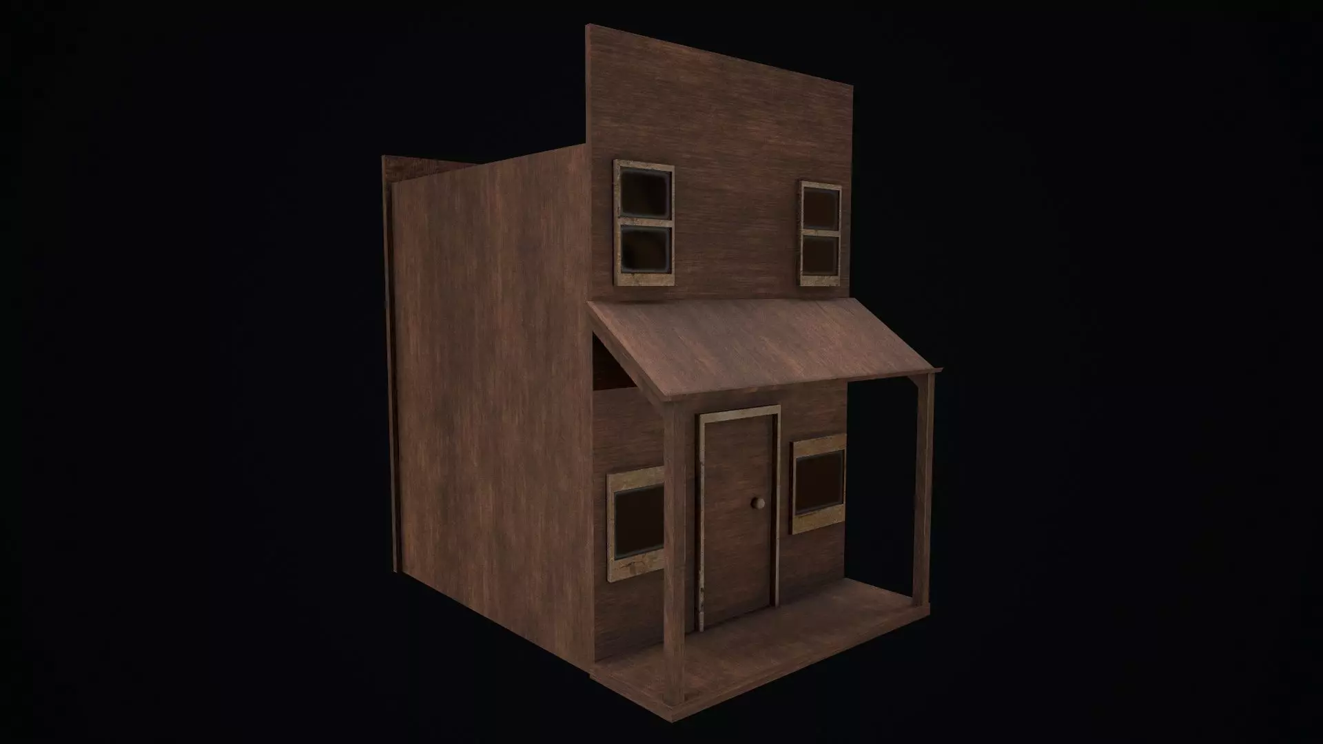 Wild Wist House - Game Ready Low Poly 3D Model Low-poly 3D model_0