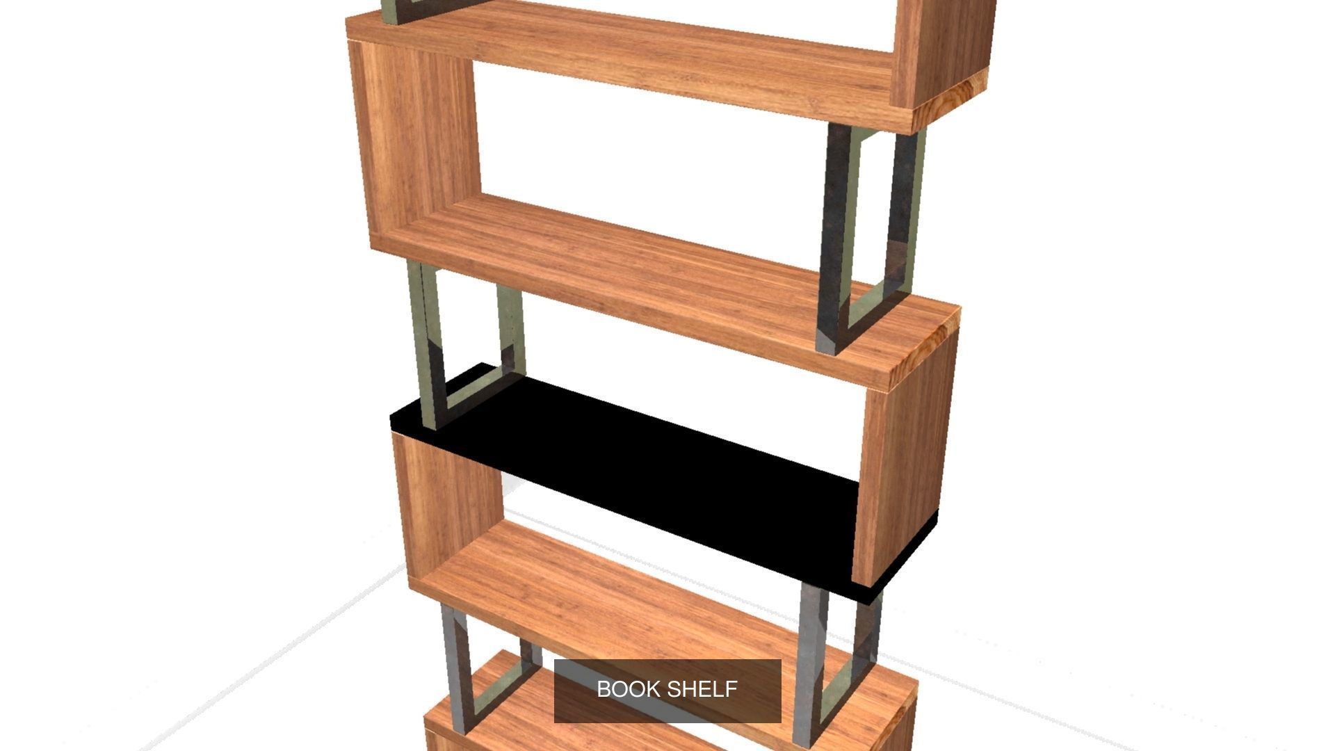 CREATIVE BOOK SHELVES 3D Model Collection_1