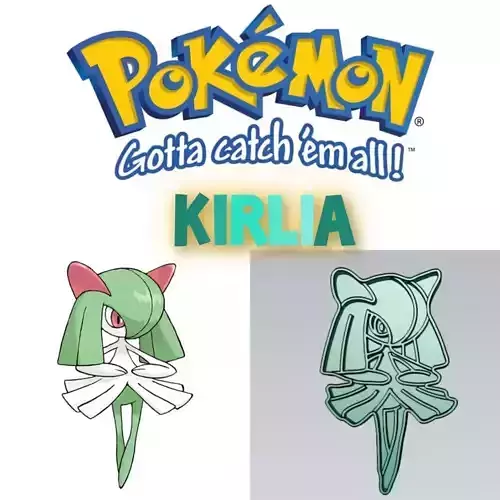 Amazing Pokemon Kirlia Cookie Cutter Stamp Cake Decorating 