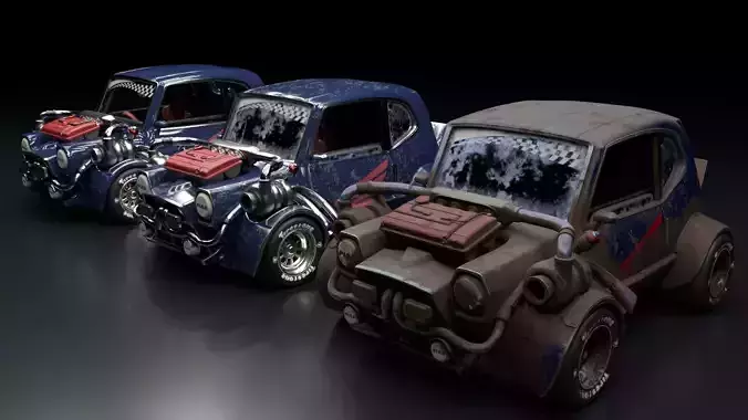 HondaCar  toon style Low-poly 3D model