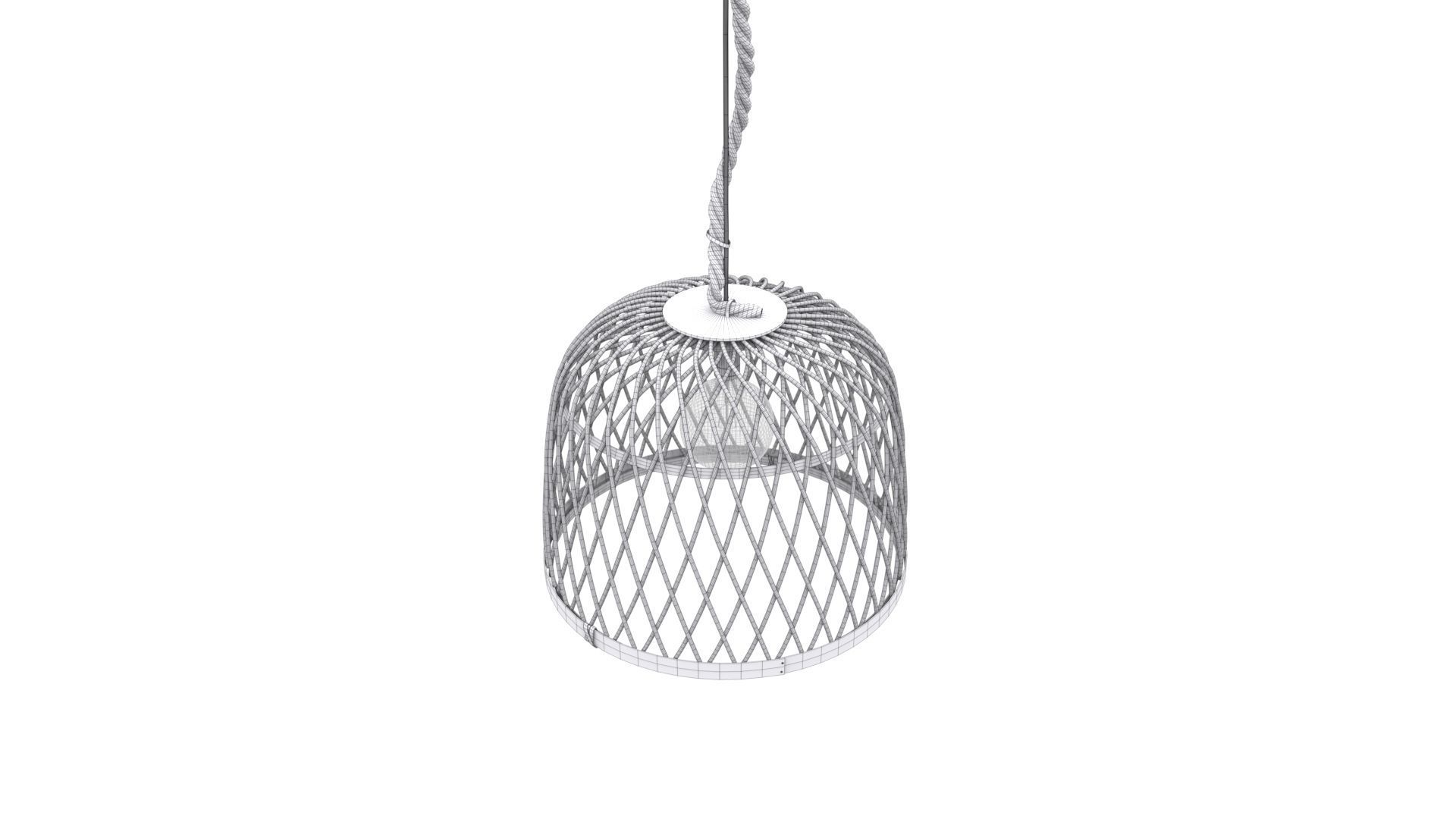 Ceiling Lamp Mani - Natural style 3D model_8