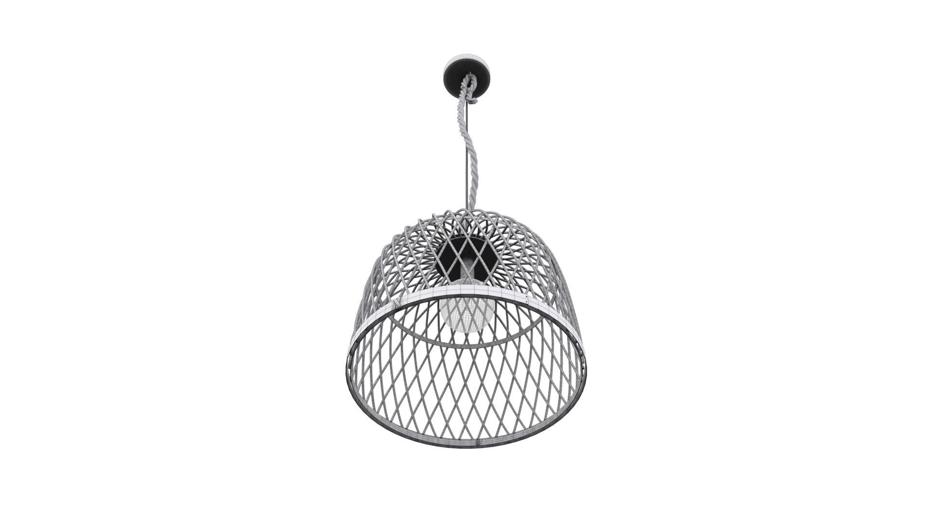 Ceiling Lamp Mani - Natural style 3D model_6
