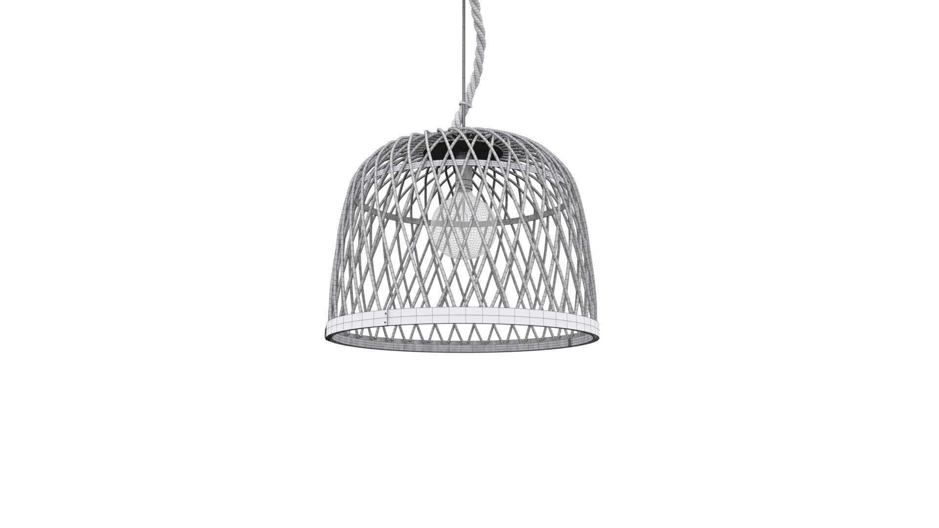Ceiling Lamp Mani - Natural style 3D model_7