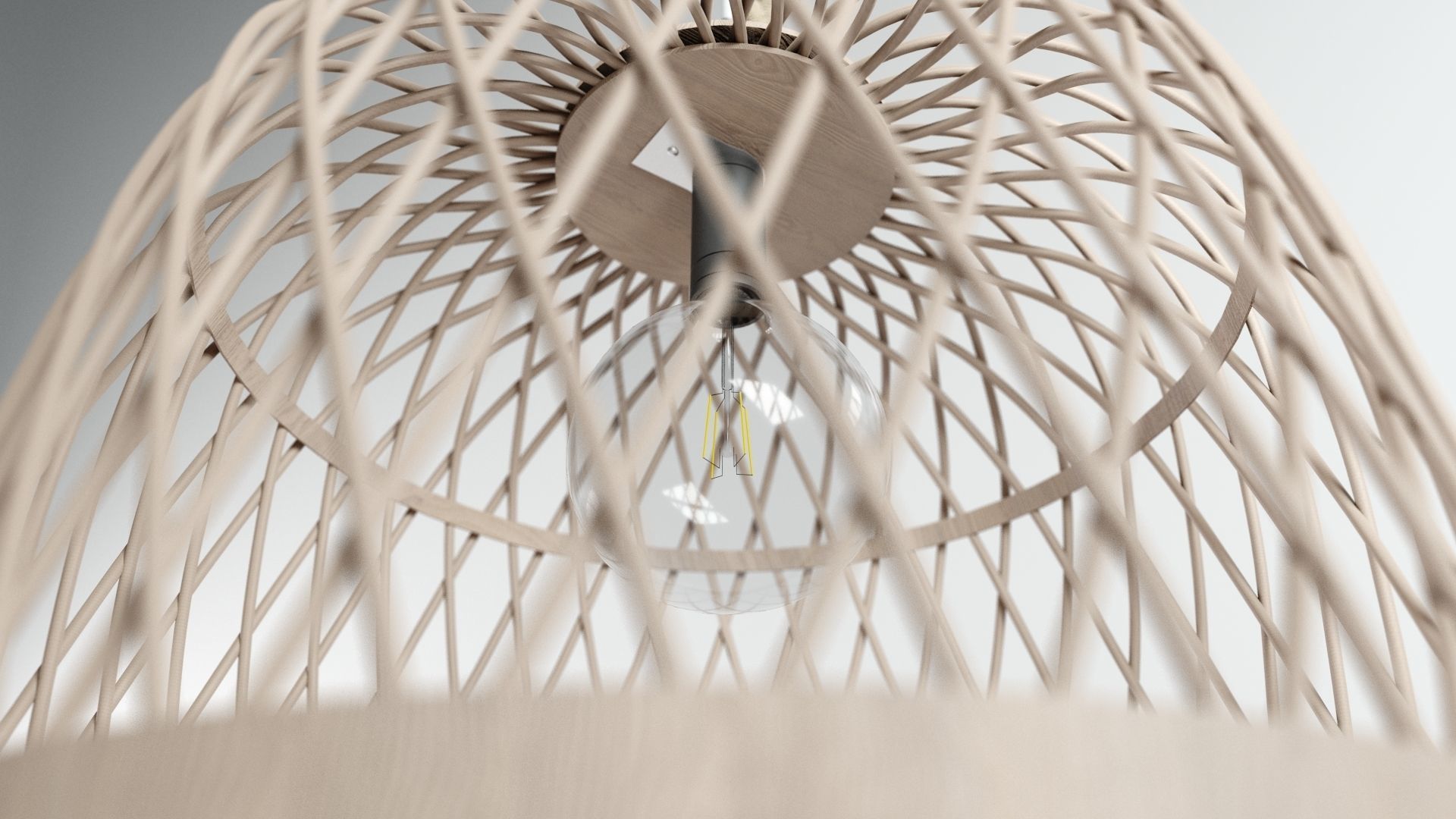 Ceiling Lamp Mani - Natural style 3D model_5