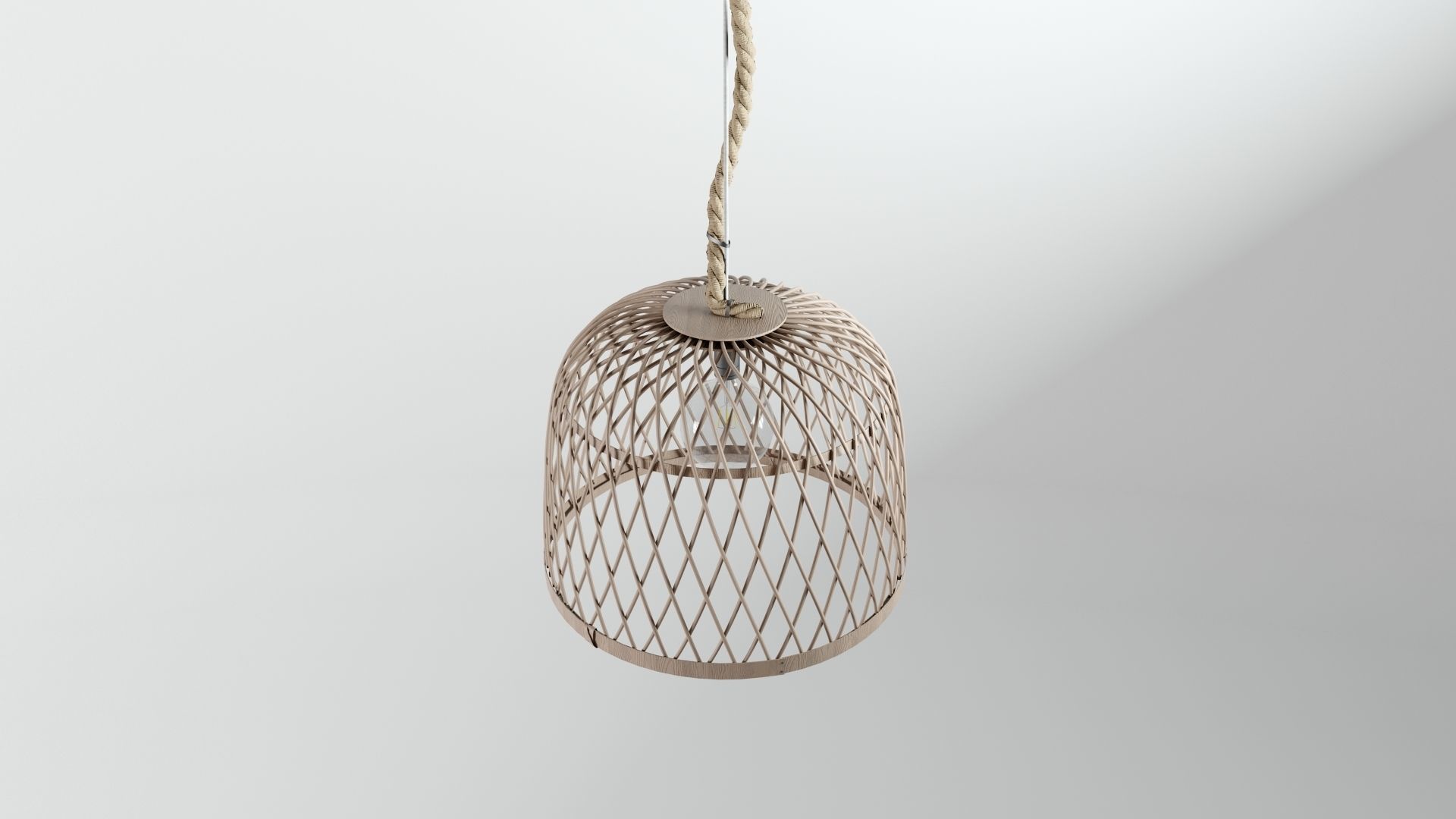 Ceiling Lamp Mani - Natural style 3D model_4
