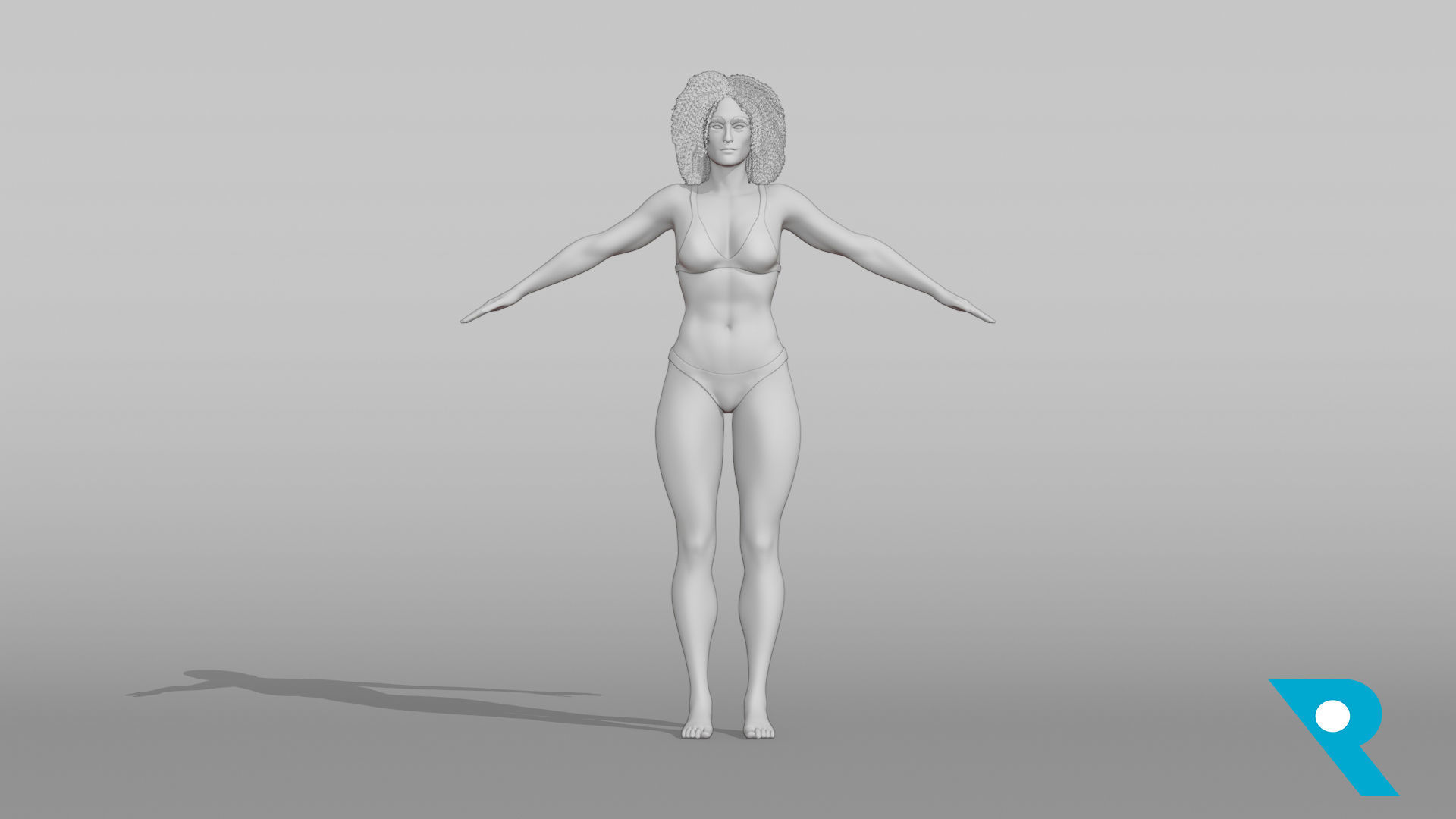 Realistic Female Character - Terry 3D model_5
