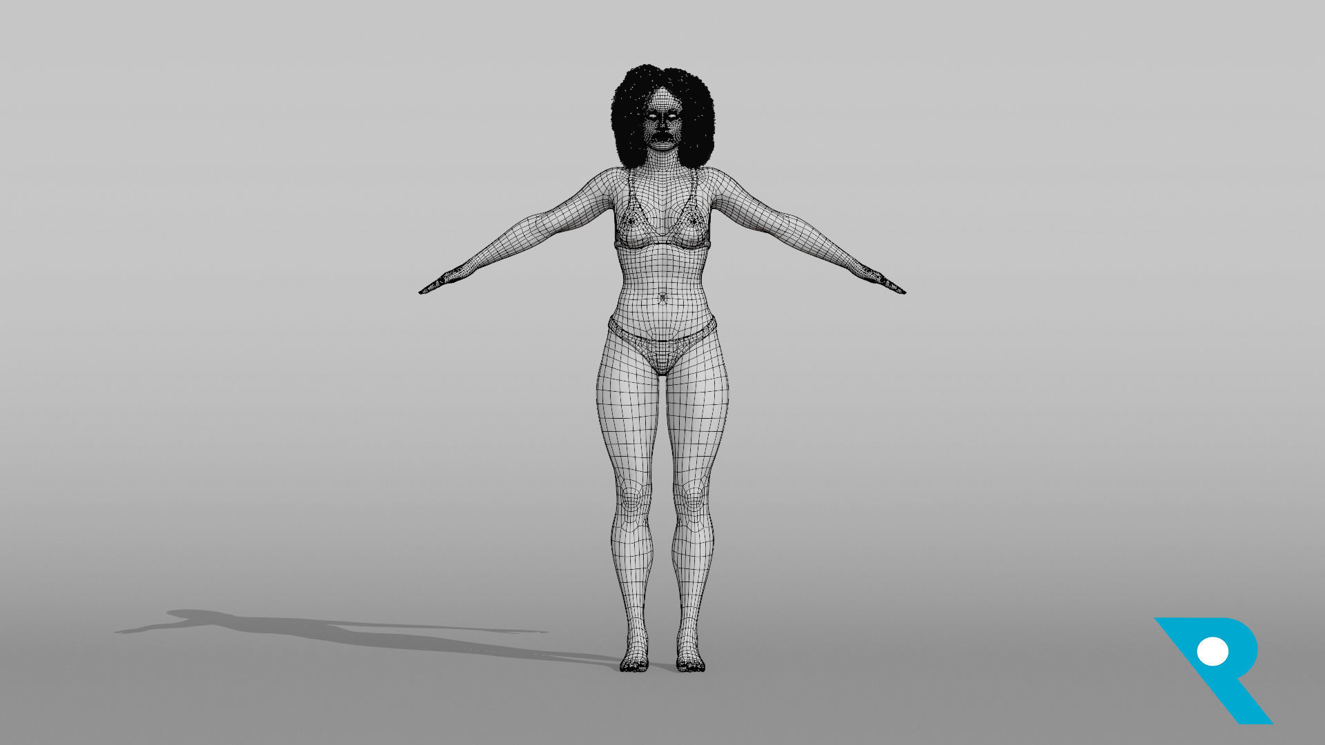 Realistic Female Character - Terry 3D model_8