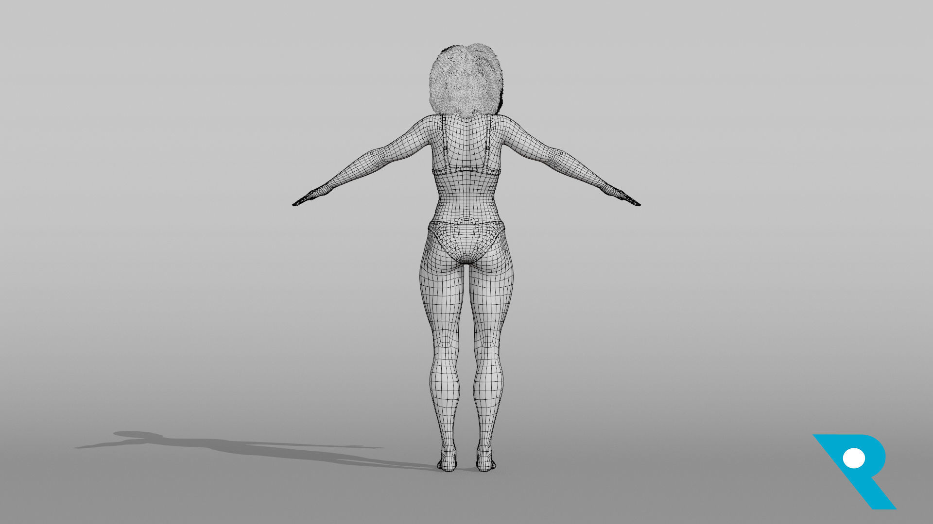 Realistic Female Character - Terry 3D model_9