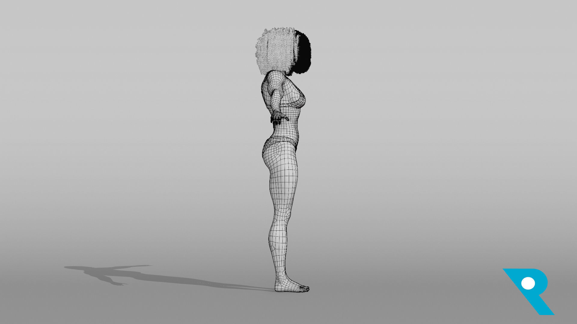 Realistic Female Character - Terry 3D model_10