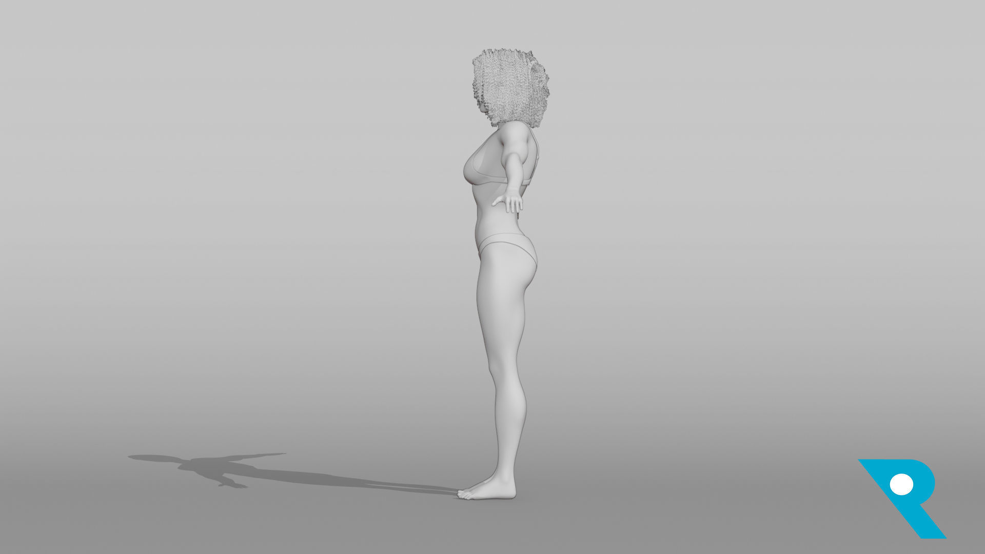 Realistic Female Character - Terry 3D model_7