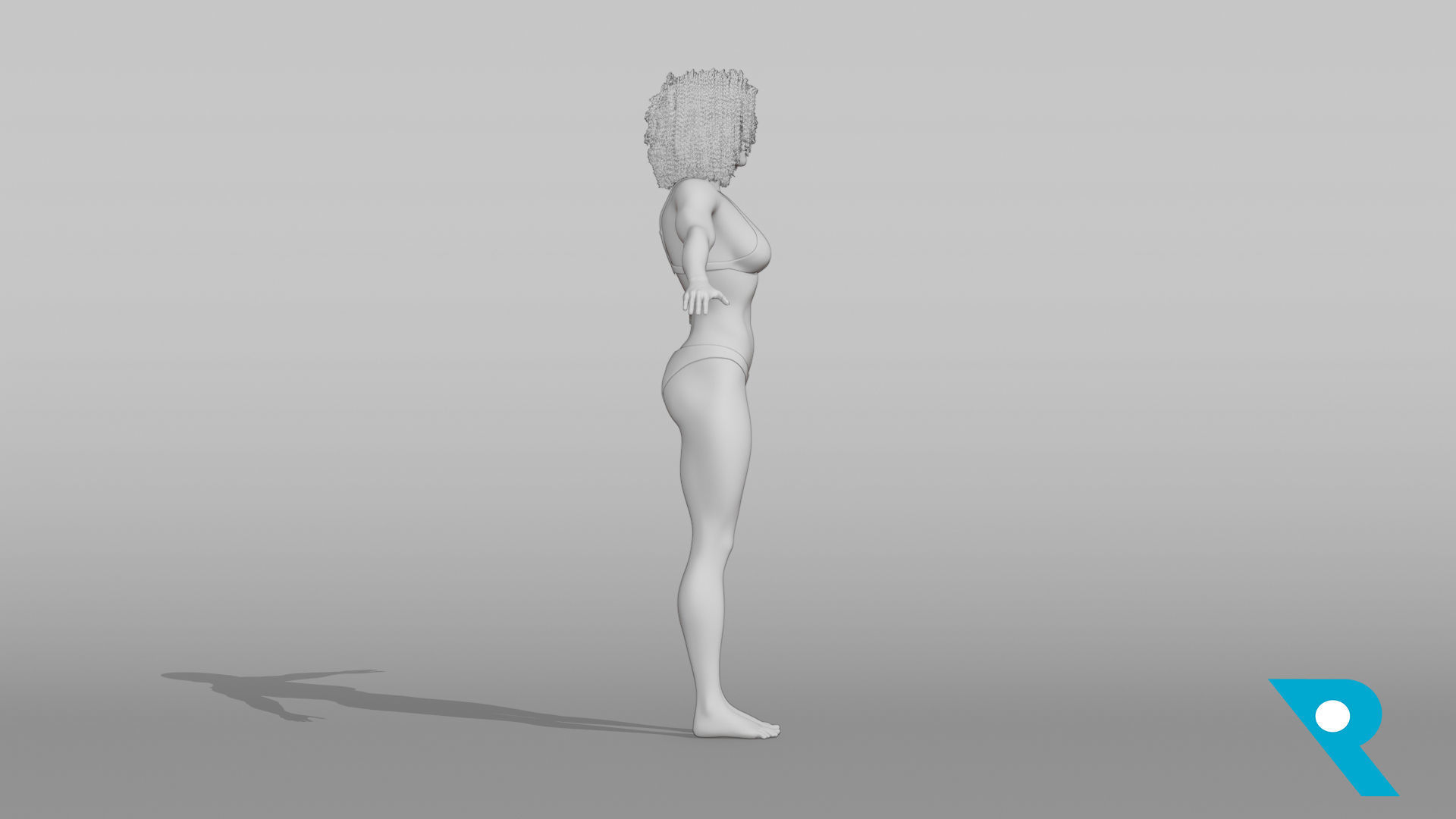 Realistic Female Character - Terry 3D model_6
