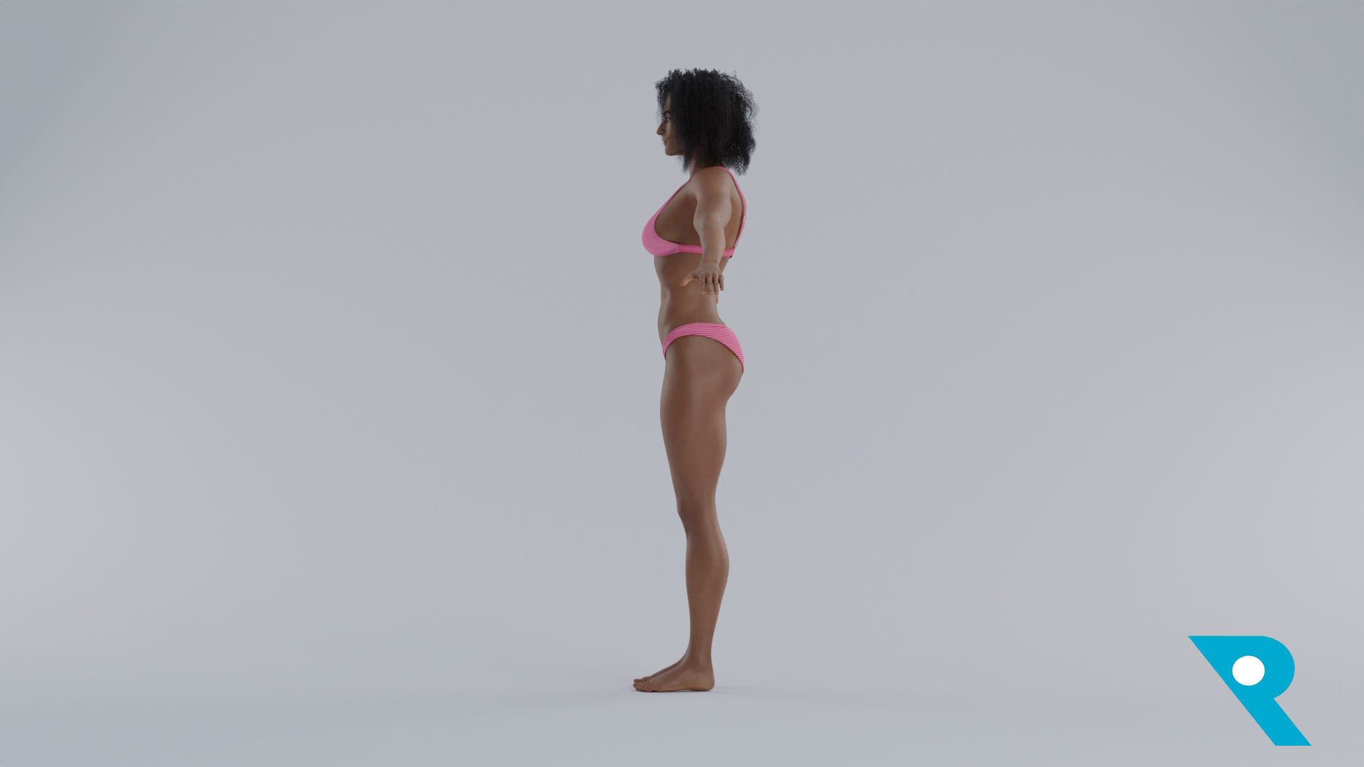 Realistic Female Character - Terry 3D model_4